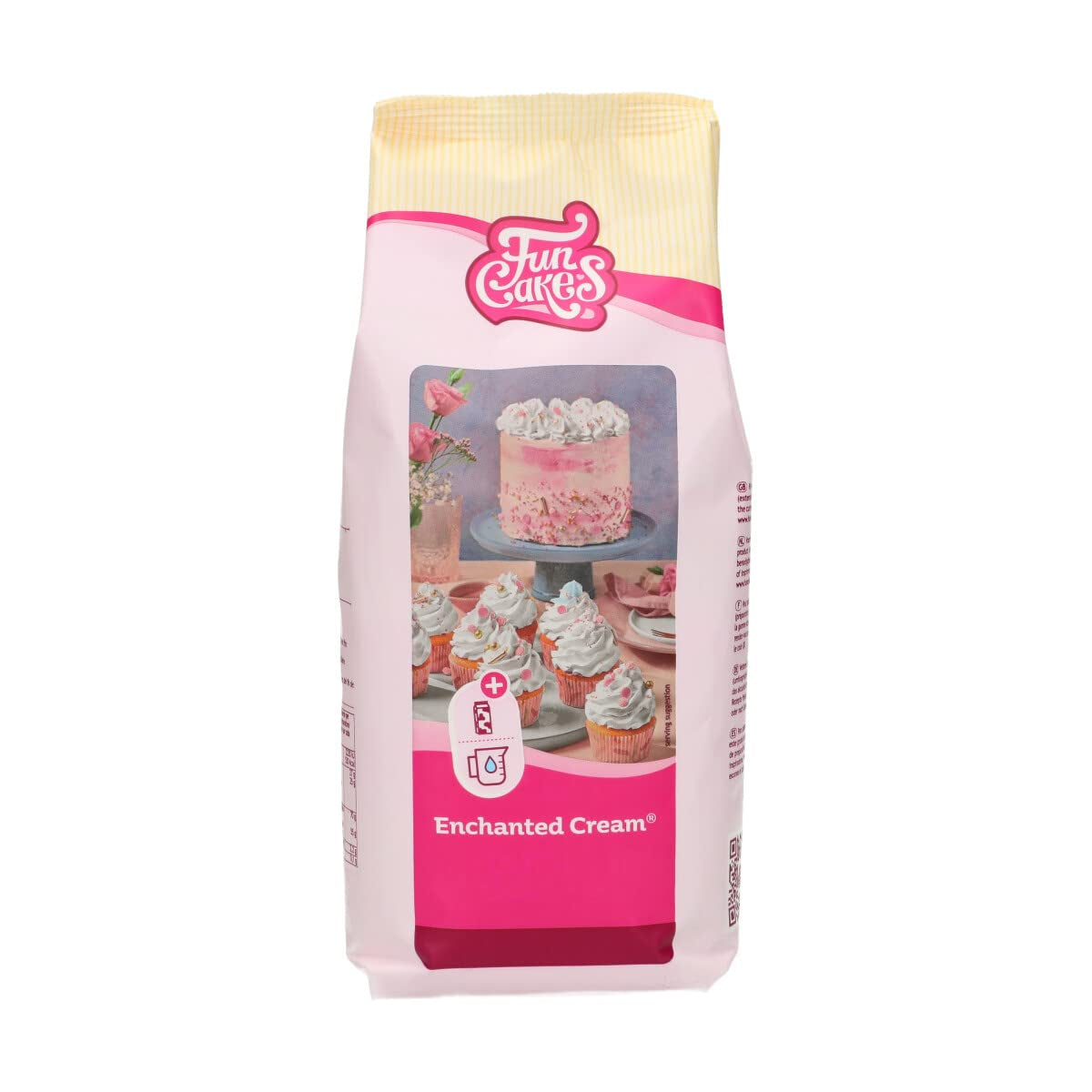 Funcakes Mix Für Enchanted Cream®: Einfach Zu Berübenende, Sehr Leichte Und Flauschige Schneeweiße Creme, Perfekt Zum Füllen Und Abdecken Von Kuchen Oder Als Belag Für Cupcakes, Halal., 900 G Mix per la cottura e la cottura Naty Shop 900 G (1Er Pack) Vaniglia