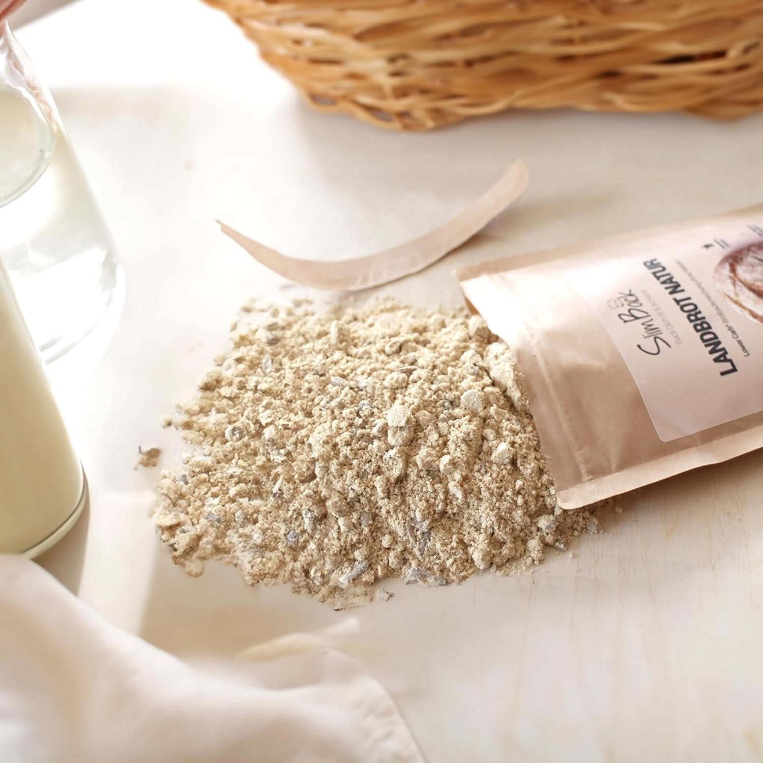 MISCELA PER PANE LOWER CARB, alternativa al pane proteico cheto, vegano e senza glutine senza soia e cereali Naty Shop Kitchen