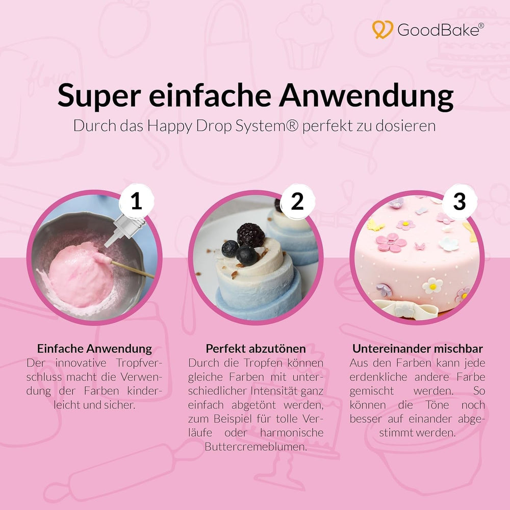 Colorant alimentar Goodbake Pastel Sand Beige (11 ml) – Colorant alimentar cu doză mare – Pentru colorarea prăjiturilor, fondantului, cremei de unt, macarons-urilor, băuturilor, slime-ului și multor altor obiecte. 100% vegan