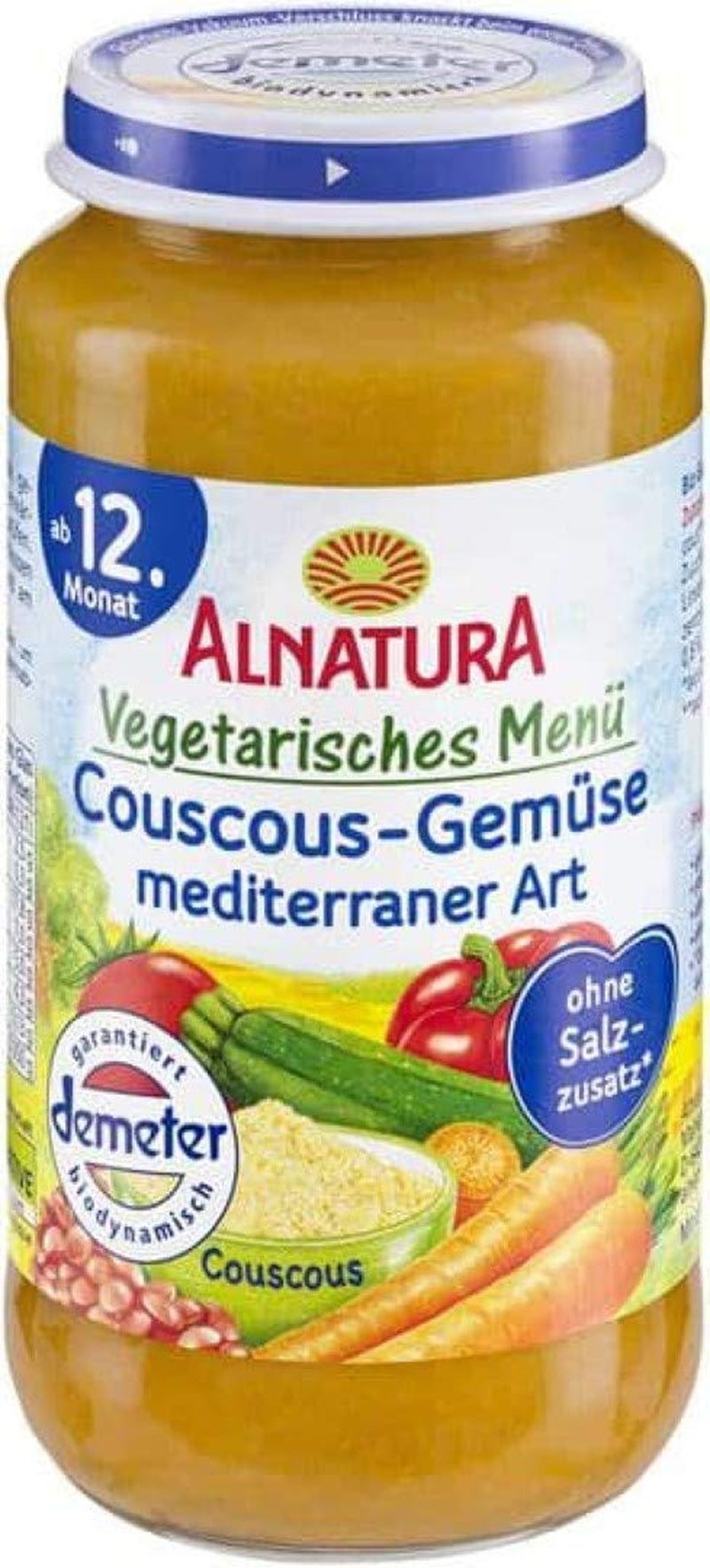 Menù Vegetariano: Cous cous e verdure alla mediterranea, 1 x 250 g