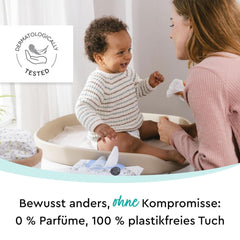 LILLYDOO Baby Feuchttücher Mit 99% Wasser, 10 X 15 Stück (150 Feuchttücher), 100% Plastikfreies Tuch, Ohne Parfüme & Mild Wie Watte Und Wasser (FSC Mix) Servetele Umede Bebelusi Naty Shop