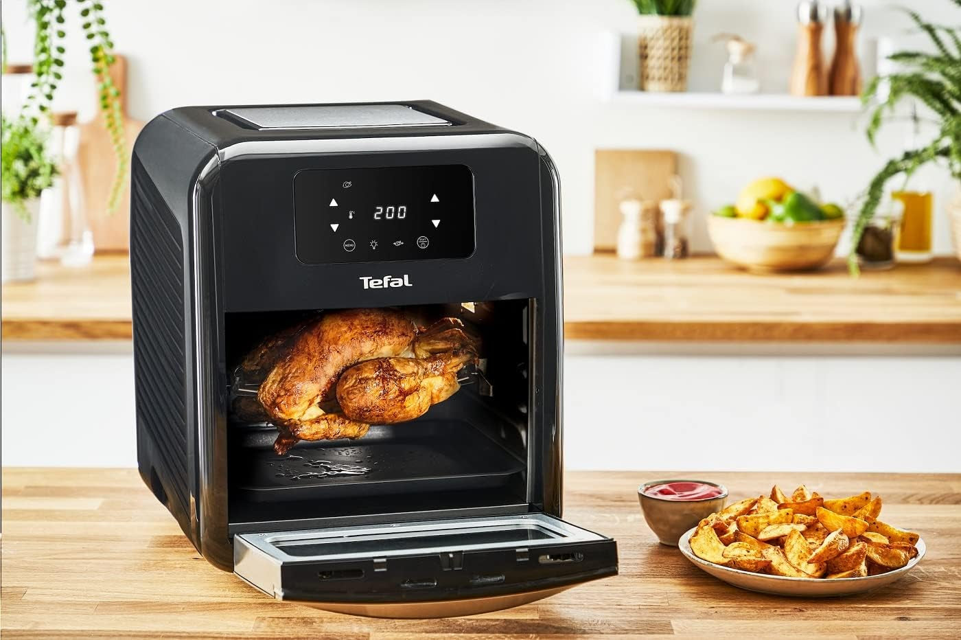 Tefal Easy Fry Oven & Grill 9-In-1 Hot Air Fryer, 11 L Pentru 6 porții, 7 accesorii, 8 programe, rețete online Electrocasnice Naty Shop
