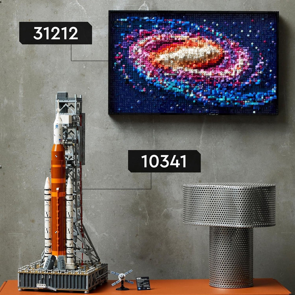 LEGO Icons NASA Artemis rampa de lansare, cadou, decor pentru camera de zi sau birou, set de construcție pentru adulți, cu capsula spațială Orion și rampa de lansare, obiect de colecție 10341 Seturi de constructie Besuche den LEGO-Store