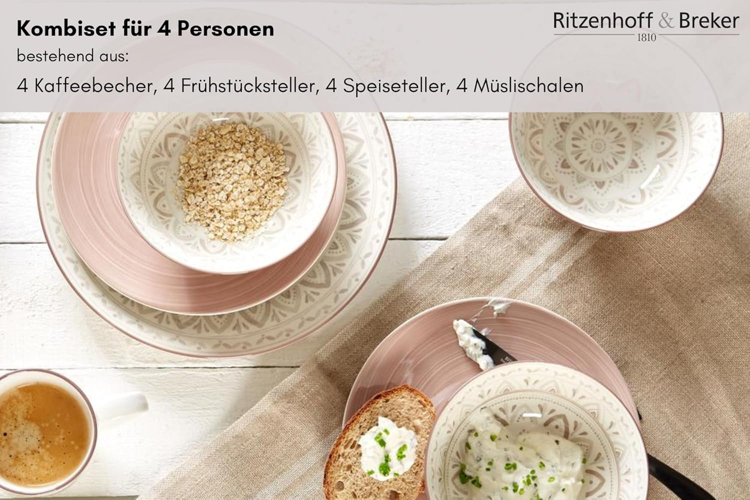 Servizio combinato Ritzenhoff & Breker Valencia, 16 pezzi Set tavola Naty Shop