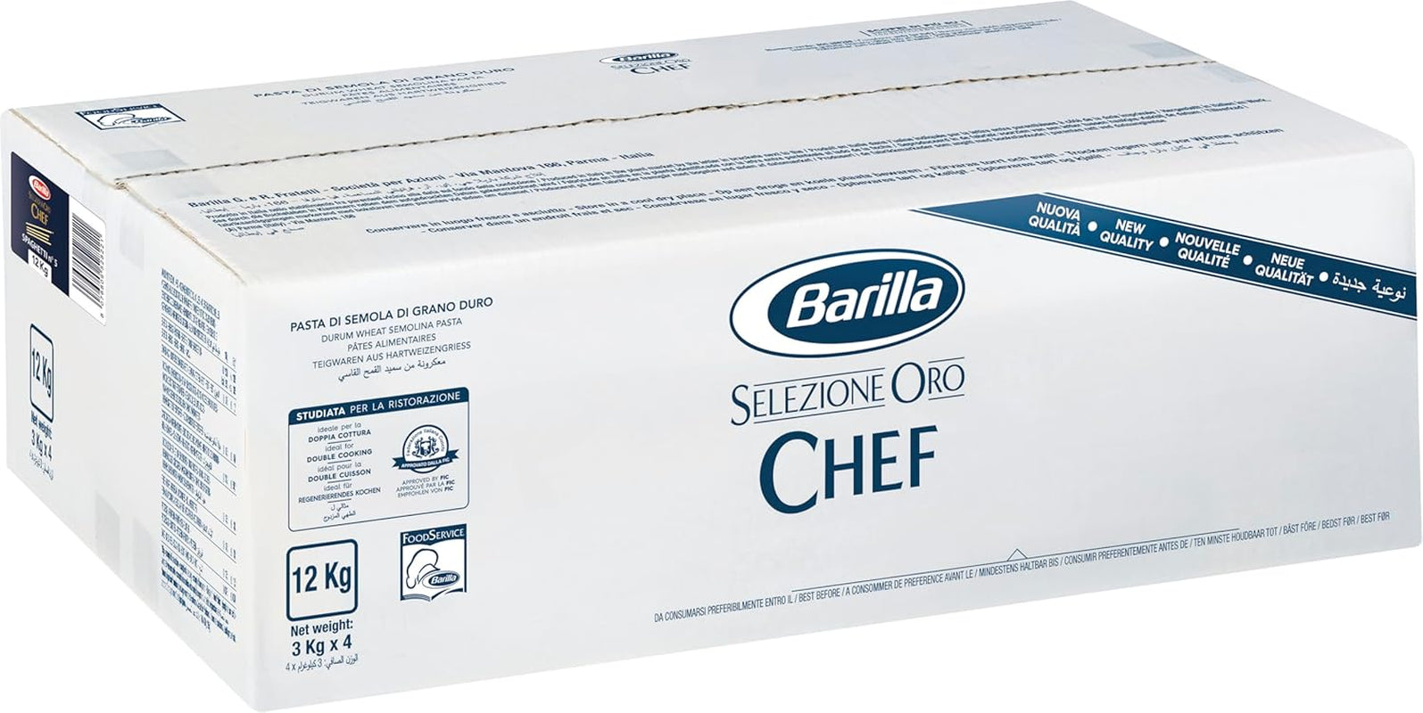 Barilla Selezione Oro Chef Spaghetti n. 5, conf. da 4 (4 x 3 kg)