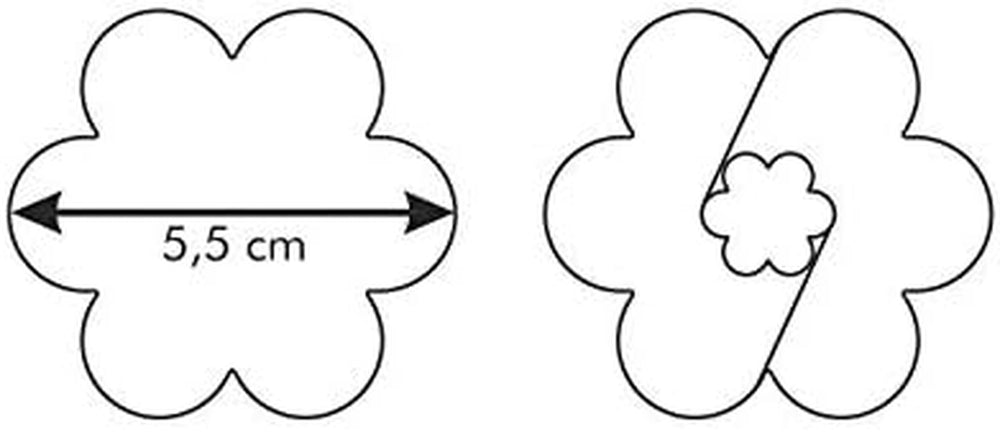 Formă de biscuiți cu flori Tescoma Delicia, 5,5 cm