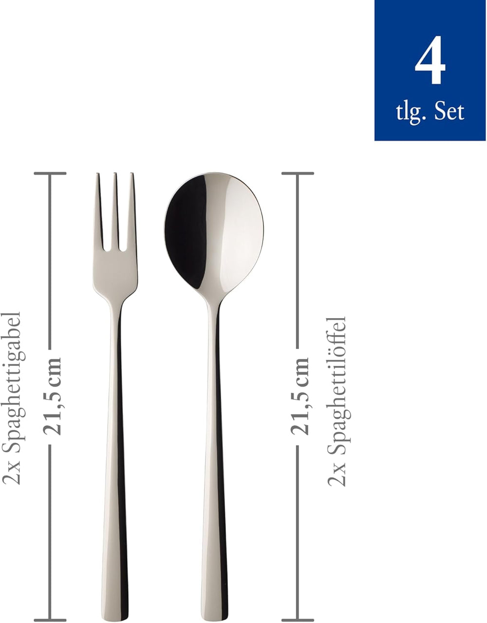 Villeroy & Boch - Daily Line Speciali Set posate spaghetti 4 pezzi Kitchen Naty Shop