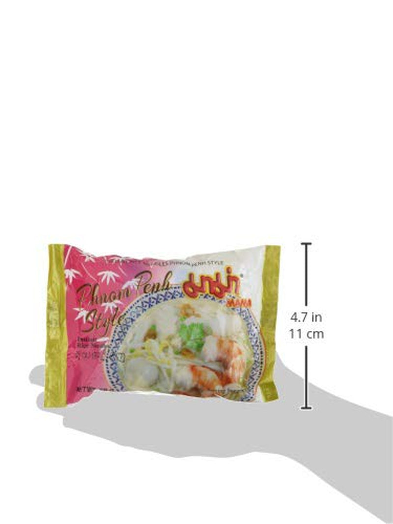 MAMA Phnom Penh Spaghetti di riso istantanei - Spaghetti di riso istantanei in stile orientale - Autentica cucina tailandese - 12 x 70 g