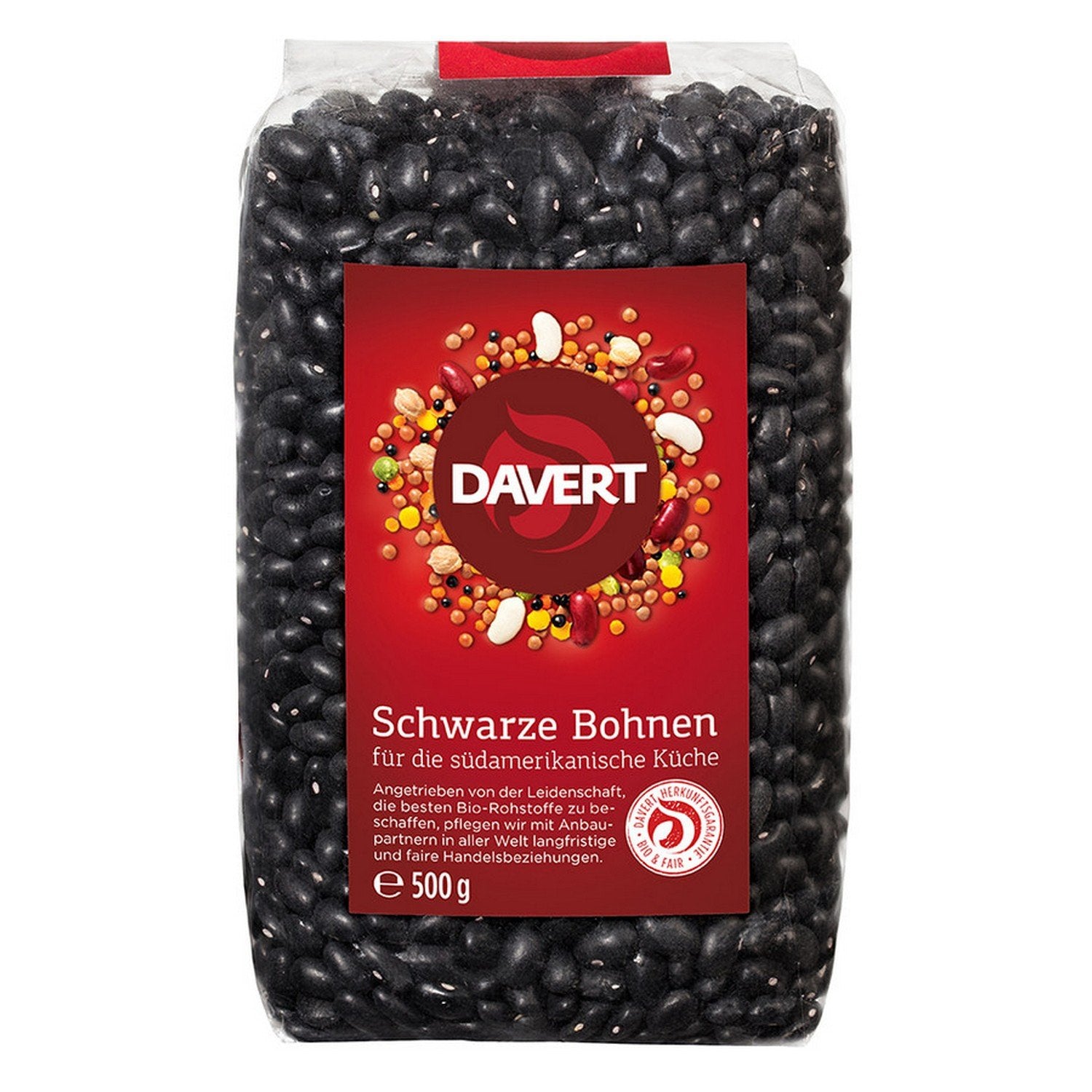 Fagioli neri Davert (1 x 500g)