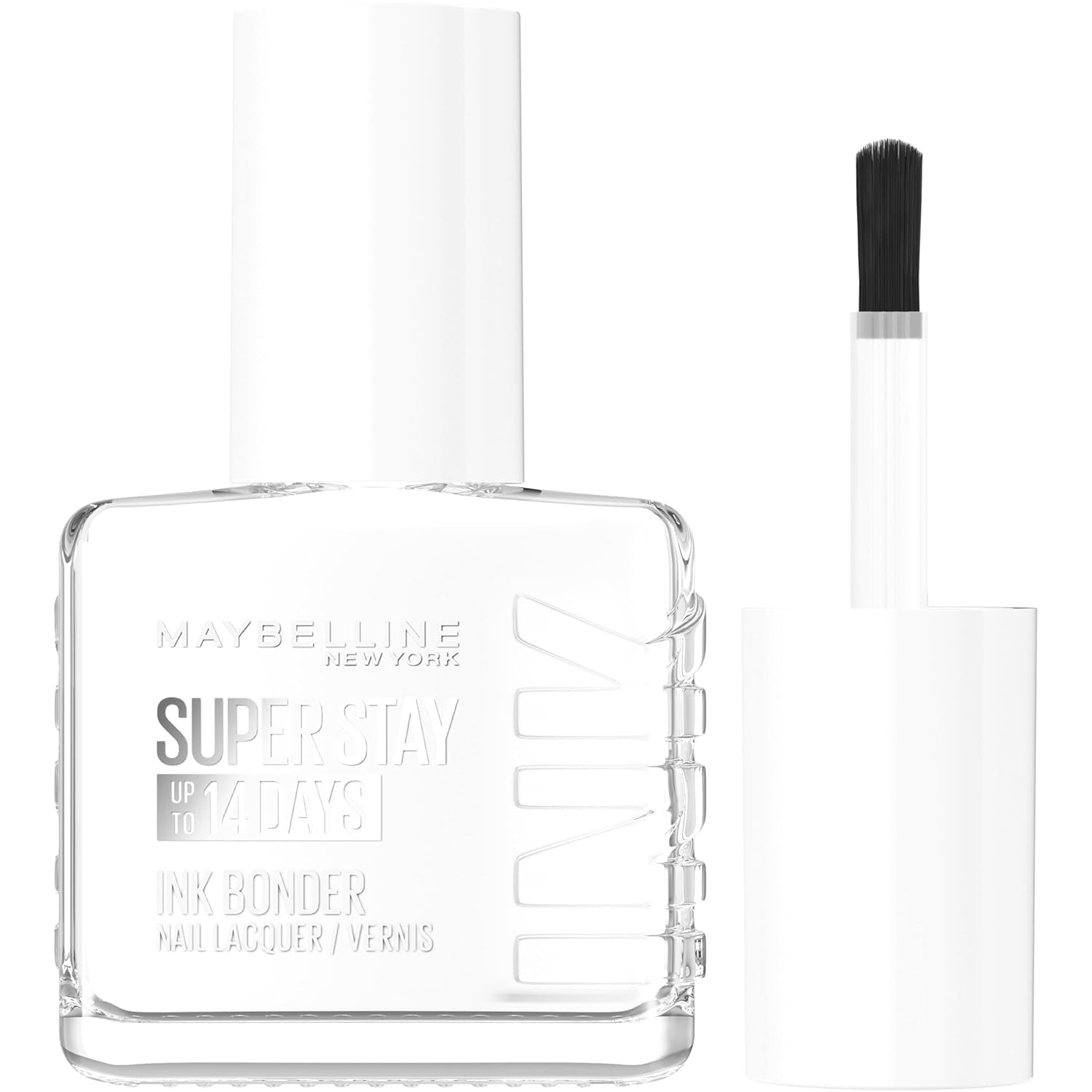Maybelline New York Super Stay Ink Bonder 940 Alpine Snow - smalto a lunga tenuta per unghie forti e colore intenso, 12,3 ml