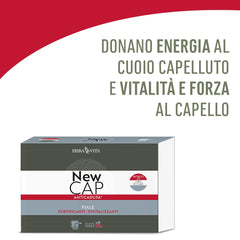 Newcap Fiale Anticaduta Prodotto cosmetico per capelli deboli, 12 fiale Cura dei capelli Naty Shop