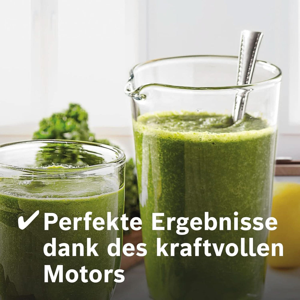 Robot da cucina Bosch Vitaboost MMBH6P6BDE, 6-Klingen-Edelstahlmesser, 2.5L Tritan-Mixbehälter, Stopfer, 6 Automatikprogramme, Rezeptbuch, Bpa-Frei, Einfache Reinigung, 45.000 U/Min, 1600 W, Schwarz Bucatarie Naty Shop