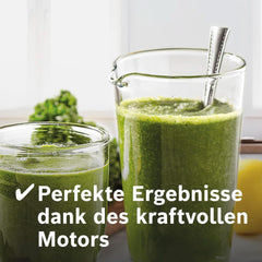 Robot da cucina Bosch Vitaboost MMBH6P6BDE, 6-Klingen-Edelstahlmesser, 2.5L Tritan-Mixbehälter, Stopfer, 6 Automatikprogramme, Rezeptbuch, Bpa-Frei, Einfache Reinigung, 45.000 U/Min, 1600 W, Schwarz Bucatarie Naty Shop