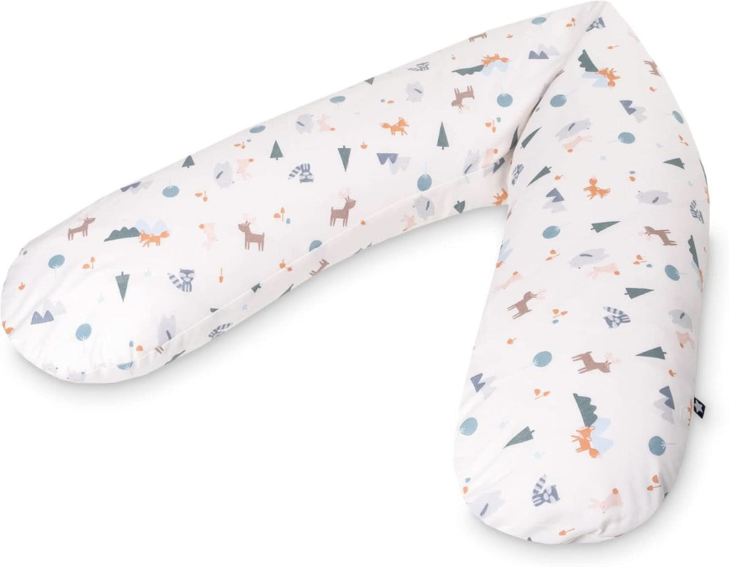 Julius Zöllner pernă de alăptare din jersey aprox. 190 cm | umplutură 42 litri microperle Eps | Fabricat în Germania | capac din jersey 100% bumbac Accesorii Hrana si Alaptare Bebe Naty Shop Vulpița mică