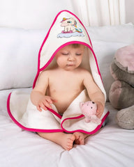 LAYNENBURG Asciugamano con cappuccio Premium Baby, 100% cotone - Oeko TEX, 80 x 80 cm Mamma e Bambino Naty Shop