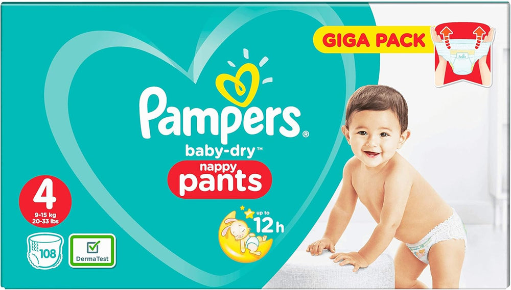 Pannolini Pampers 81657566 Pantaloni Baby-Dry, bianchi