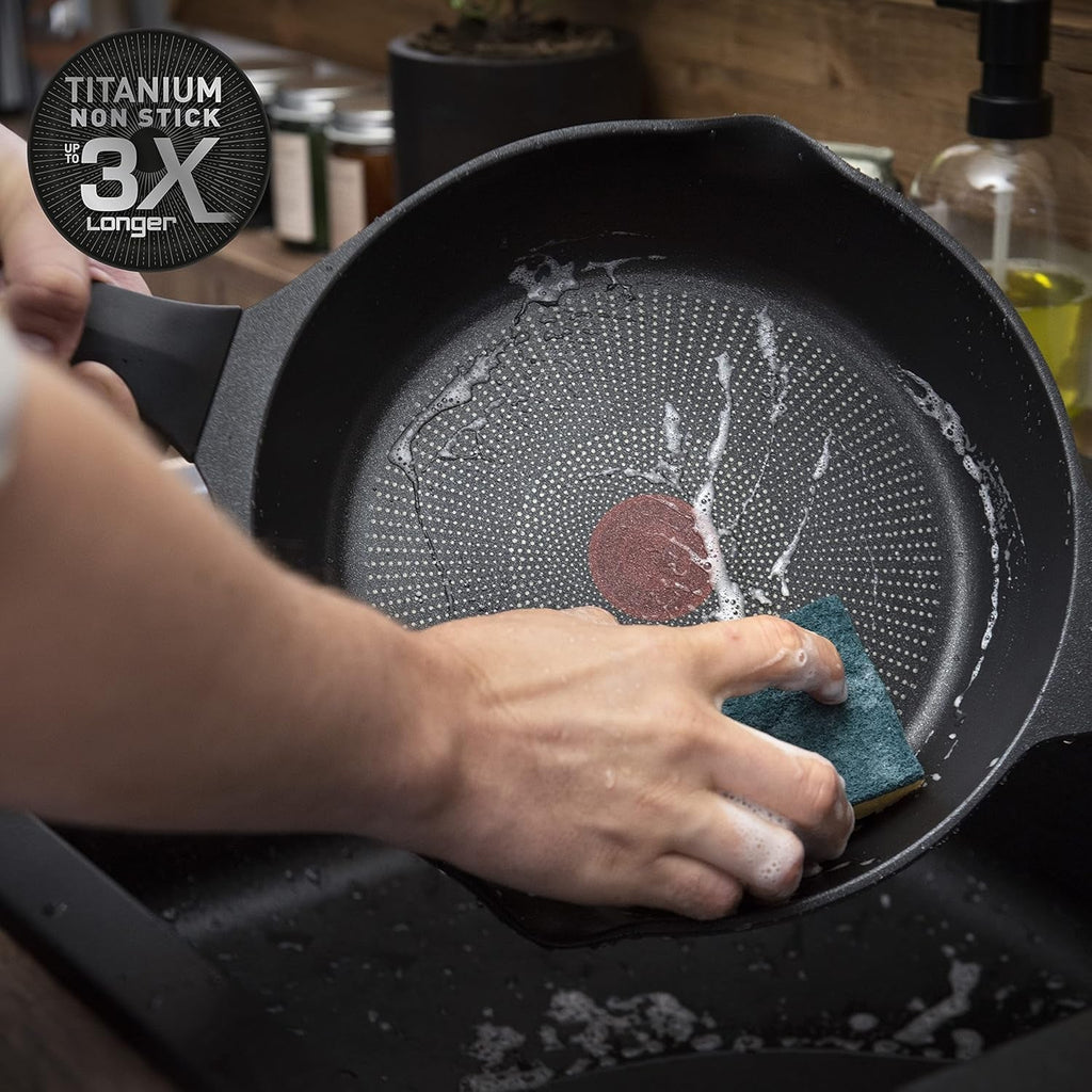 Tefal Robusto tigaie din aluminiu turnat, inducție, acoperire antiaderentă Oale si Tigai Naty Shop