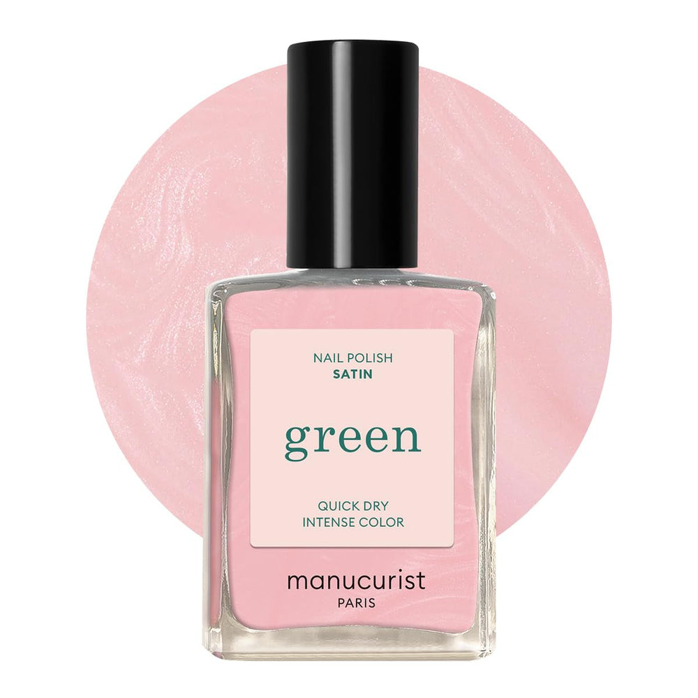 Manucurist Green - Oja Rosy Beige Shell Beige - Oja cu Uscare Rapidă - DIY Nails - Vegană 12-Free - Pe Bază de Plante - Oja - Fabricată în Franța