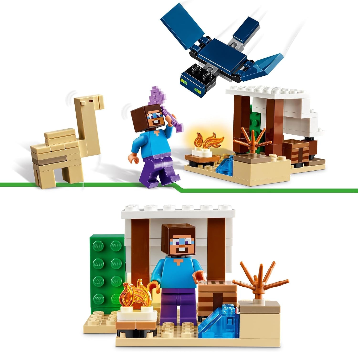 LEGO Minecraft Steve's Desert Expedition, set di videogiochi per ragazzi e ragazze, bioma con Steve, casa, figurine e giocattolo del cammello, regalo del giocatore per bambini dai 6 anni 21251 Set da costruzione Besuche den LEGO-Store