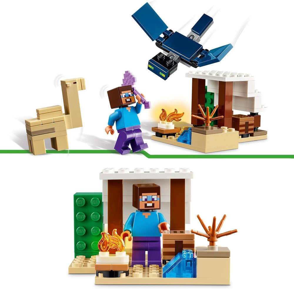 LEGO Minecraft Steve's Desert Expedition, set di videogiochi per ragazzi e ragazze, bioma con Steve, casa, figurine e giocattolo del cammello, regalo del giocatore per bambini dai 6 anni 21251 Set da costruzione Besuche den LEGO-Store