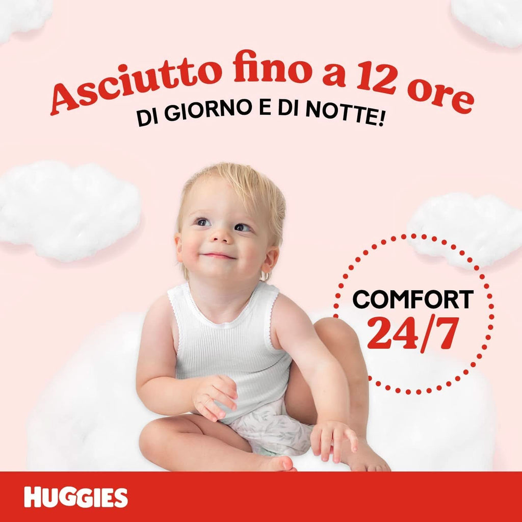 Huggies Ultra Comfort, scutece mărimea 4 (7-18 kg), design Disney, pachet de depozitare Mama si Copilul Naty Shop