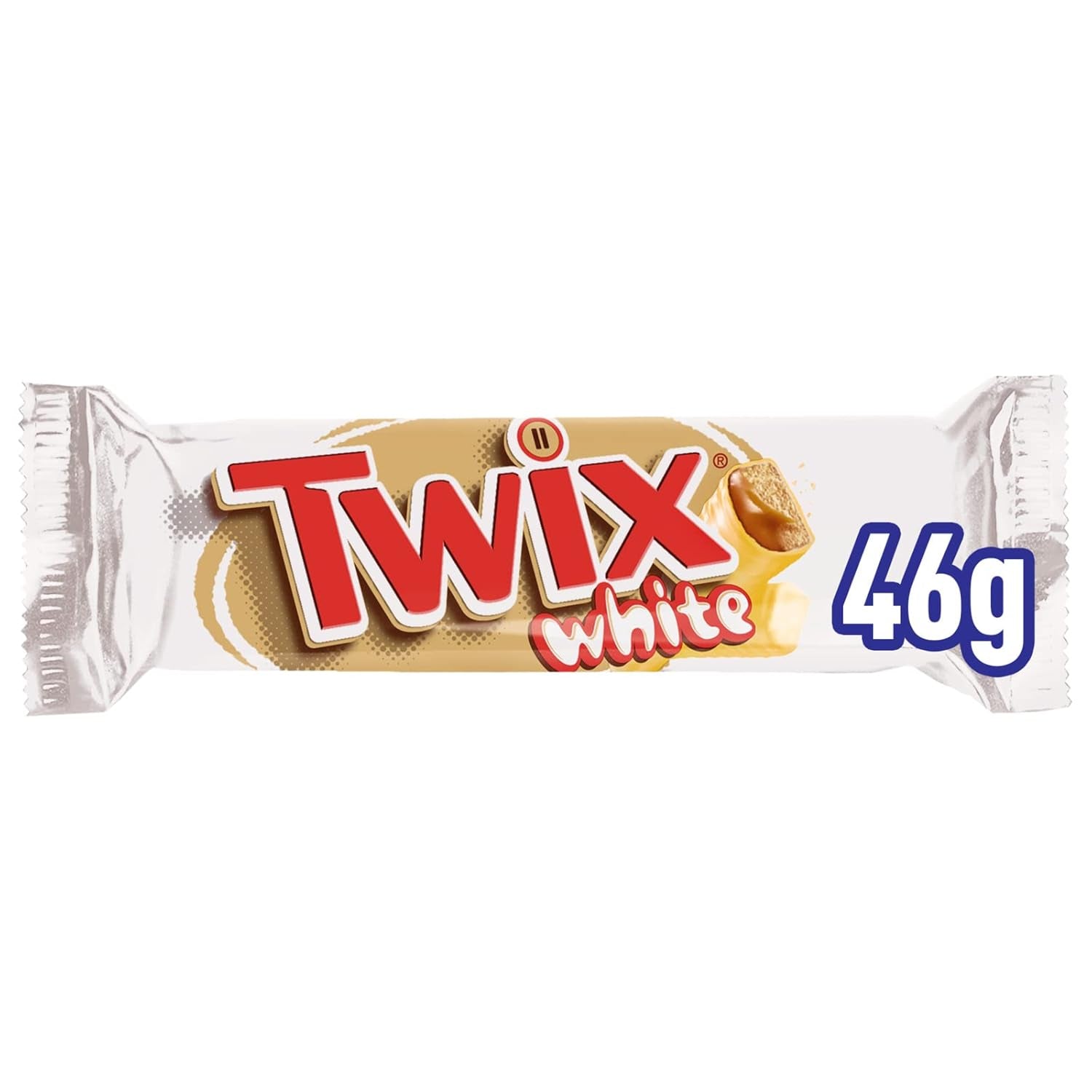 Barrette di cioccolato bianco Twix | Caramello, Biscotti, Cioccolato Bianco | Confezione multipla di cioccolato | 5 barrette (5 x 46 g) (confezione da 4)