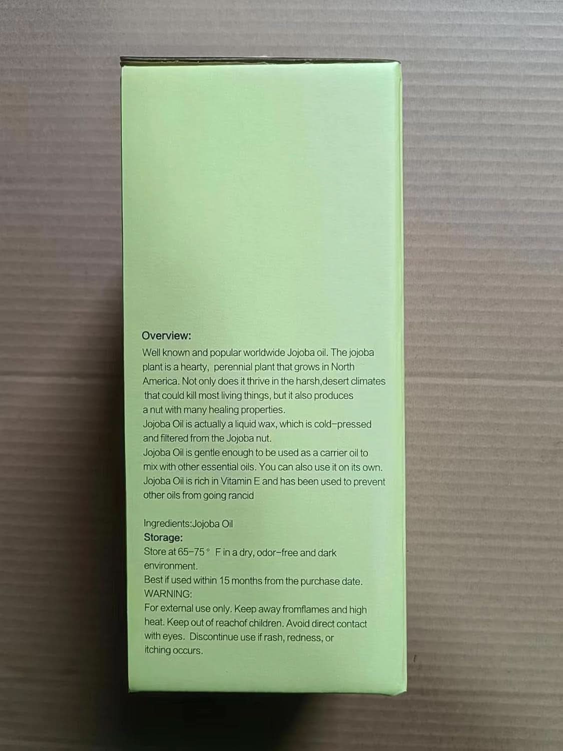 Olio di jojoba biologico 1 litro, puro al 100% Cosmetici e Bellezza Naty Shop