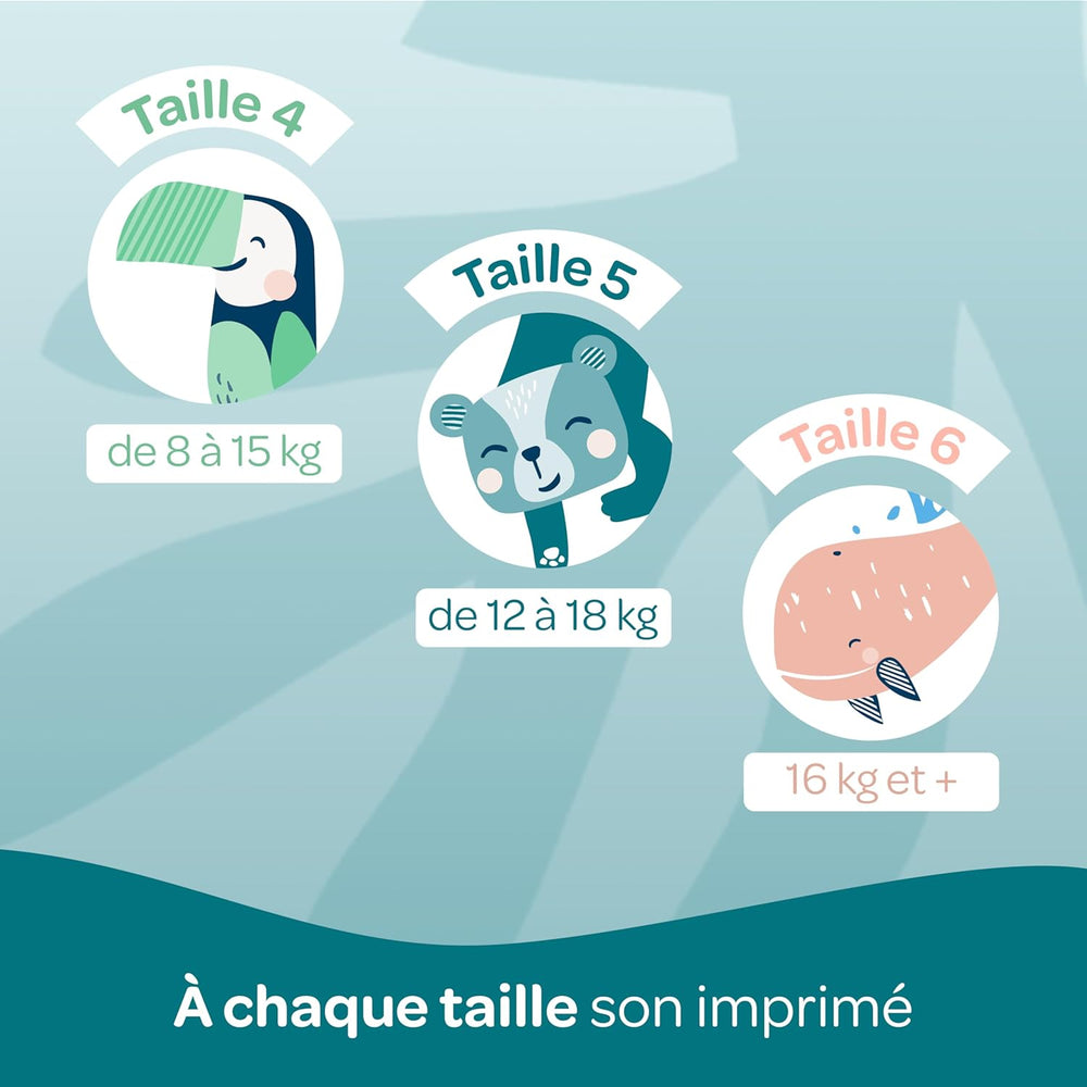 BIOLANE - Pannolini corti - Taglia 5 (12-18 kg) - Tenuta 12 ore - Confezione 1 mese - 120 pannolini - ecologico