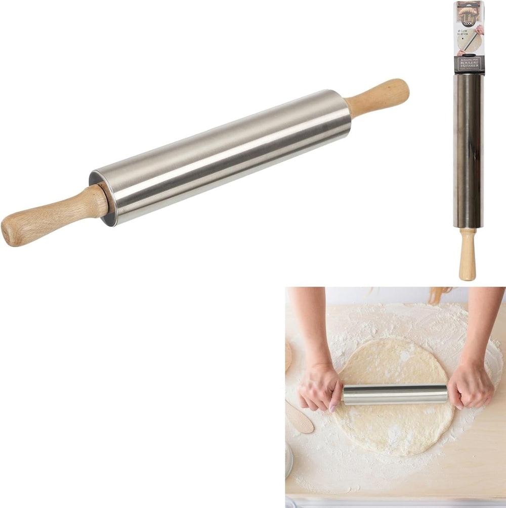 RULLO IN ACCIAIO INOSSIDABILE. H.42 P.5CM