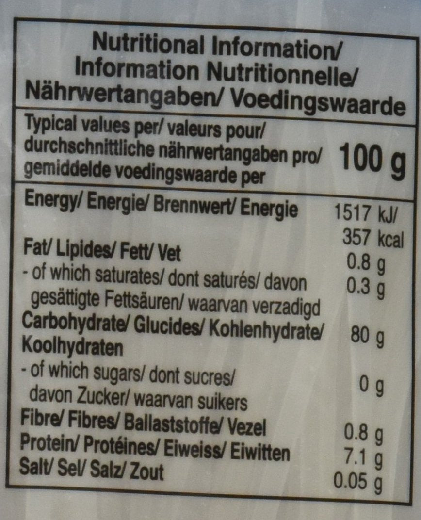 Tagliatelle di riso al gallo, 3 mm, grado 1 (1 confezione x 375 g)