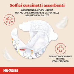 Pannolini per bambini Huggies Extra Care, taglia 1 (2-5 kg), super assorbenti, design Disney, confezione sfusa, 160