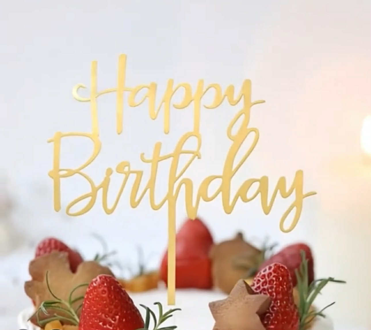 Decorazione non commestibile, Topper, Buon Compleanno