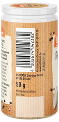 Ostmann Gewürze - Fleisch & Gyros Gewürzsalz | Pikantes Gewürz mit mediterraner Note für gegrilltes und gebratenes Fleisch | Mit praktischem Streuaufsatz | 50 g in un colino
