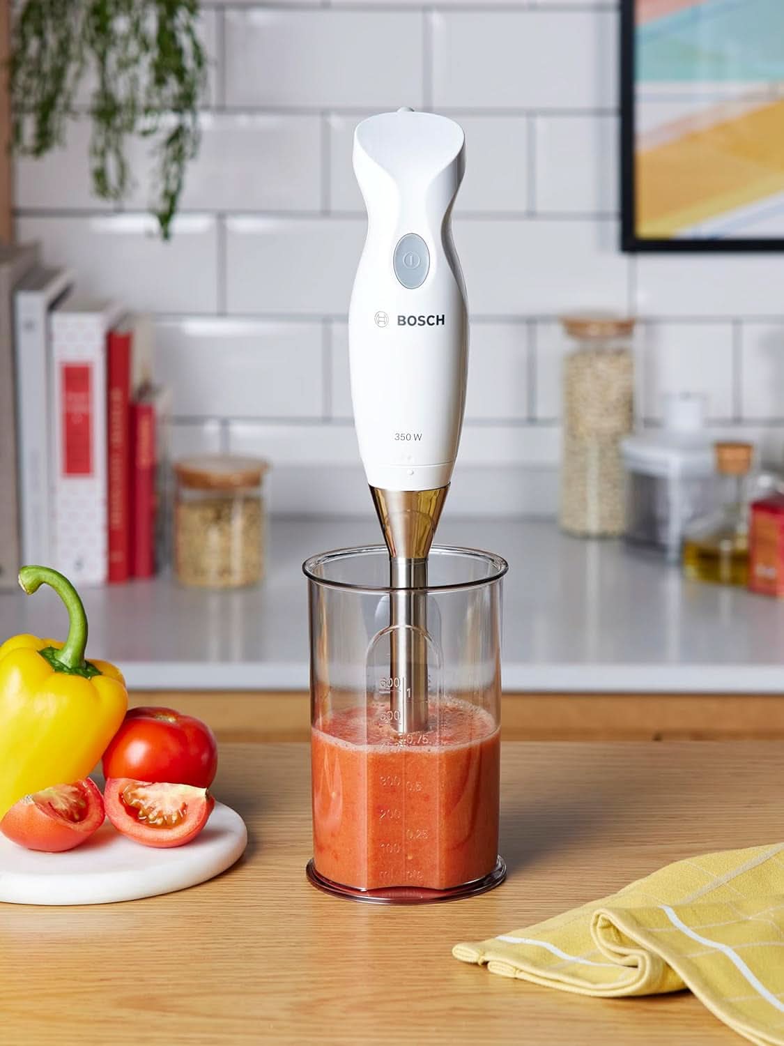 Haushaltsgeräte MSM6B500 Robot da cucina, 350 W, Argento/Bianco Cucina Naty Shop