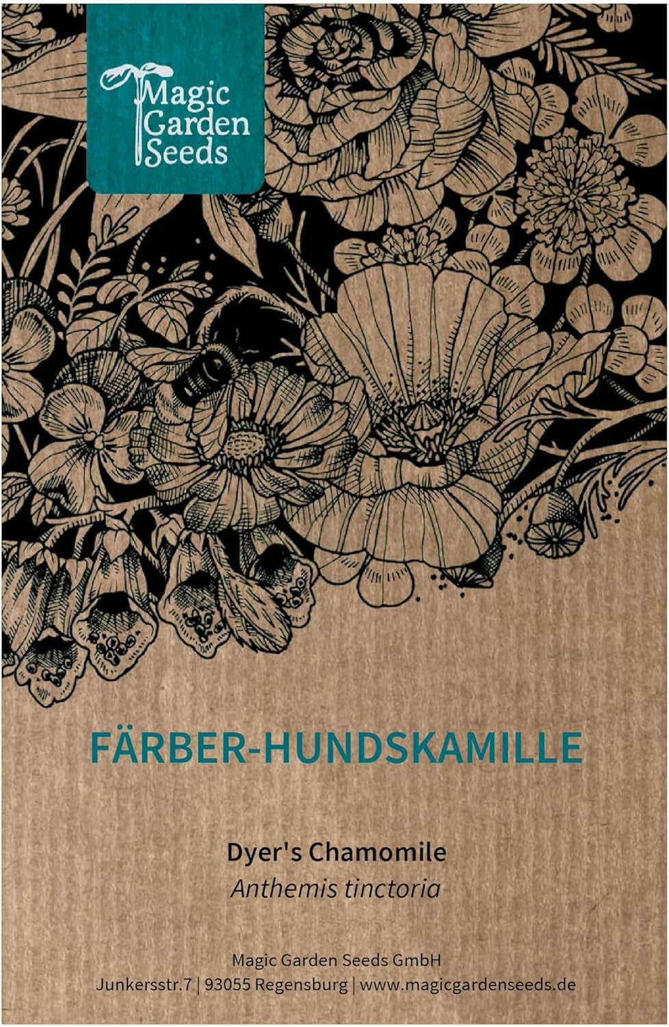 Camomilla colorante (Anthemis tinctoria) - circa 800 semi della tradizionale pianta colorante e fiore selvatico perenne