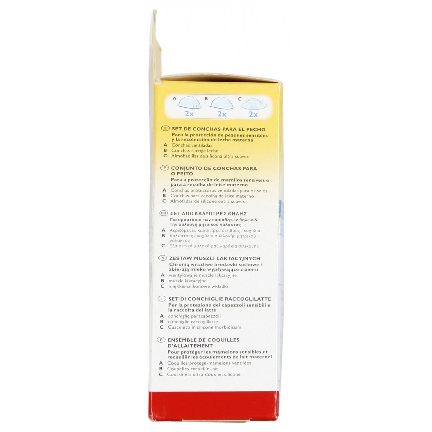 NUK Brustchalen-Set, 6-Teiliges Komplett-Set Accessori Alimentazione e Allattamento Bebe Naty Shop