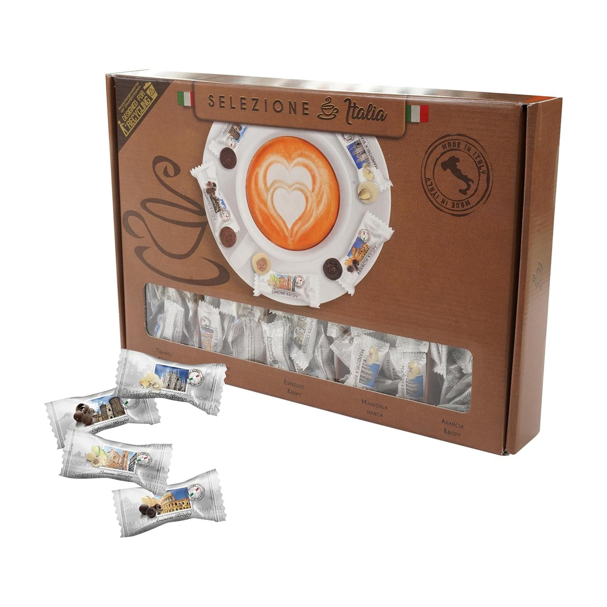 HELLMA Selezione Italiana - 200 pz. Dolci italiani confezionati singolarmente, ideali per hotel o affittacamere Naty Shop Cioccolatini