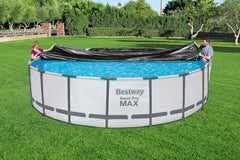 Prelată Bestway din PVC Ø 555 cm, neagră, rotundă