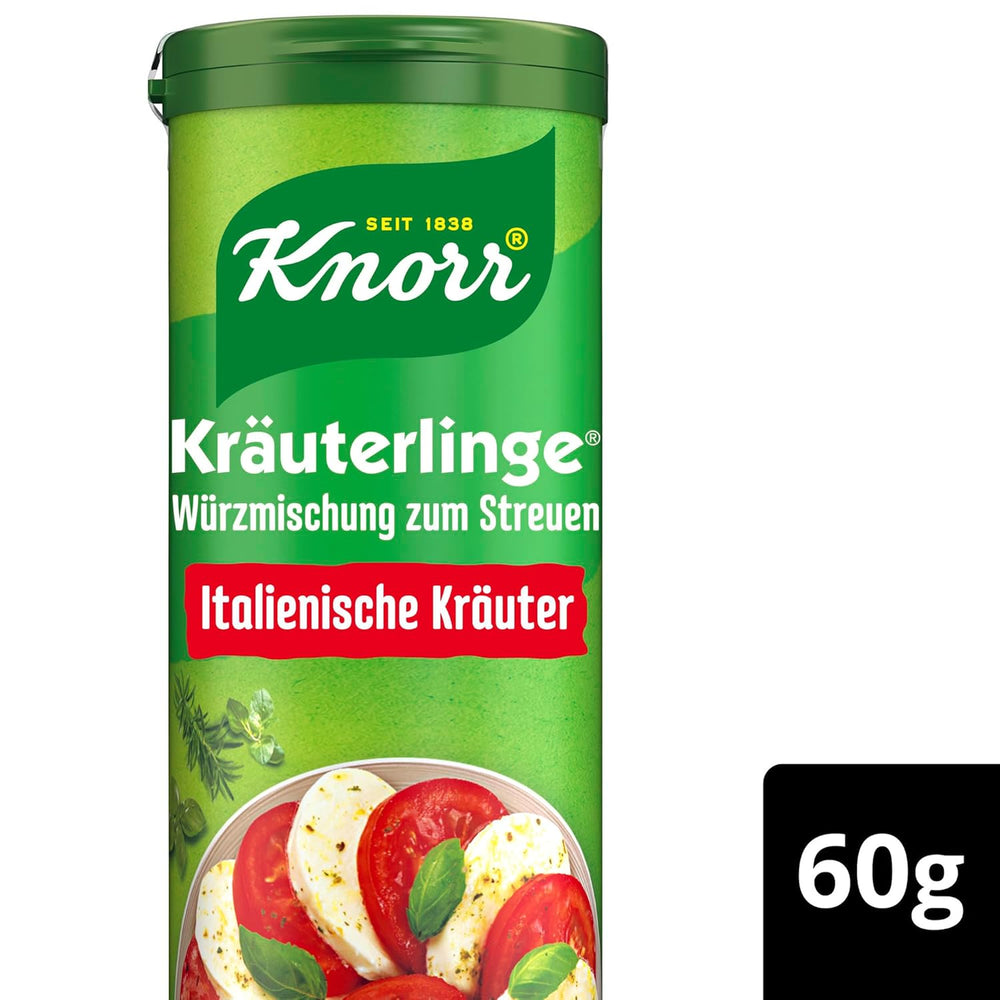 Knorr Kräuterlinge Italienische Kräuter Würzmischung zum Streuen für Pasta, Gemüse oder einen Salat 60 g