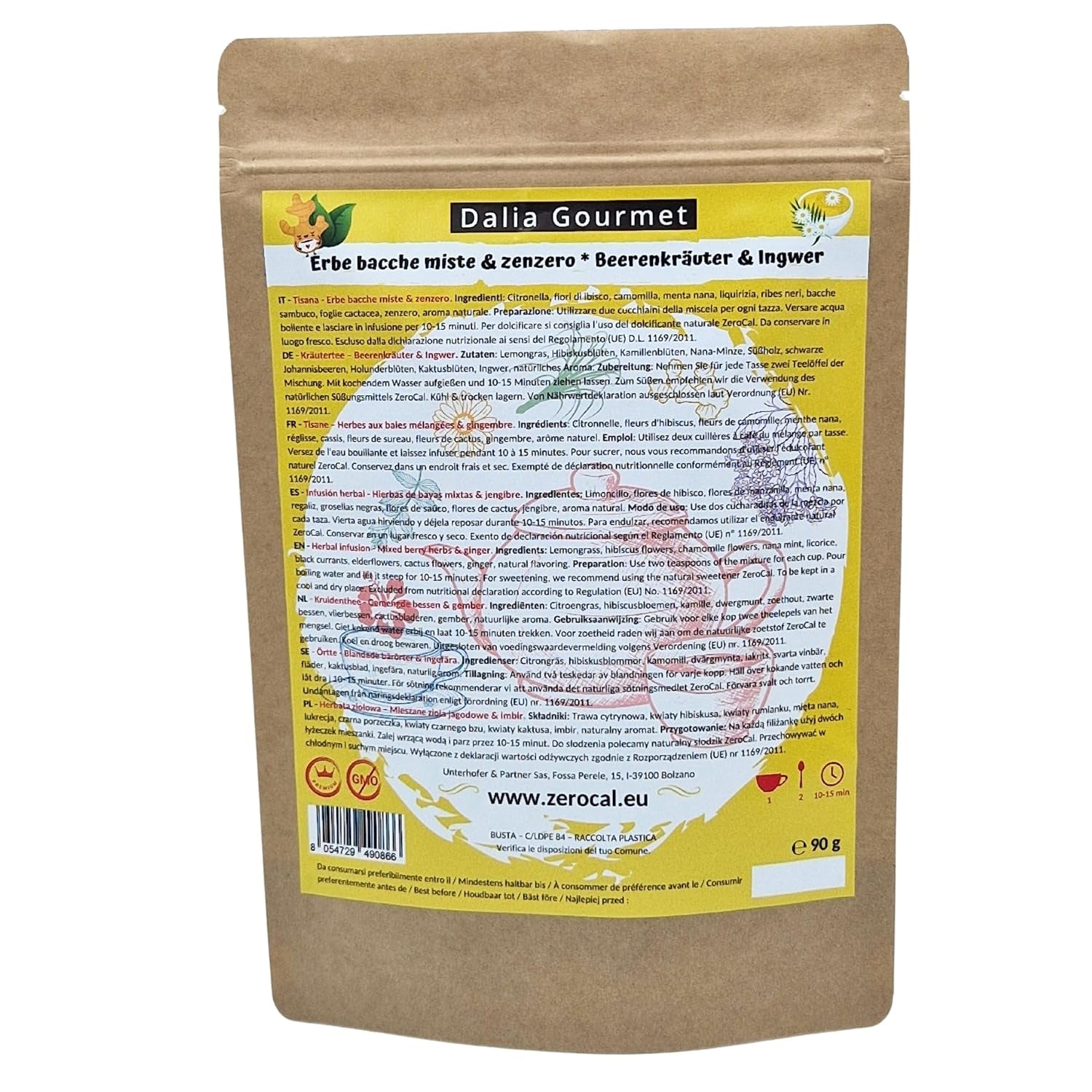 Ceai de plante vrac | Ceai de plante de munte 75 g | Calitate premium | Fără gluten | Fără lactoză | Vegan