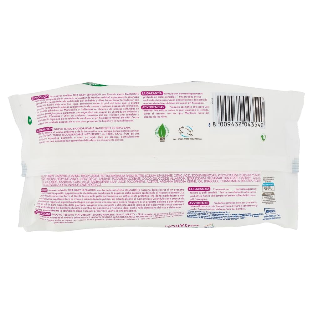 Baby Sensations cu capac, 72 de șervețele umede, șervețele demachiante pentru îngrijire personală, unisex, pentru copii