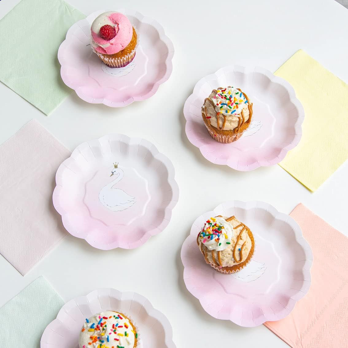 Talking Tables Șervețele pastelate drăguțe | Șervețele moi de unică folosință reciclabile și de înaltă calitate pentru vesela petrecerii aniversare pentru copii, Baby Shower, Bachelor Party, Picnic, Decoupage