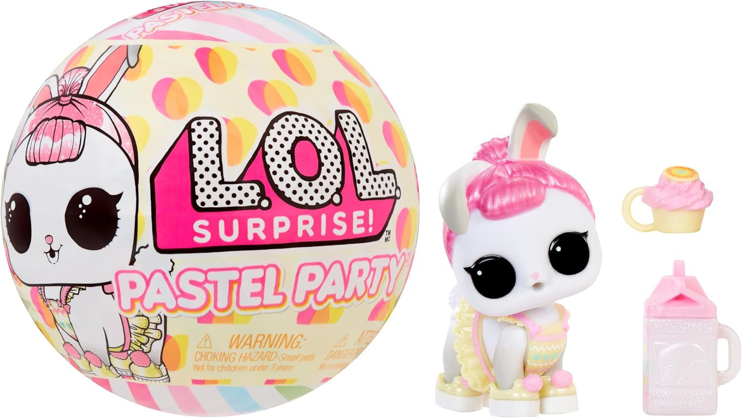 L.O.L. Surprise! Pastel Party Hops Tot - 1 păpușă ediție specială cu 6 surprize, inclusiv modă și accesorii magice de primăvară, două păpuși de colecționat, pentru copii de la 4 ani în sus Papusi Naty Shop Titlu implicit