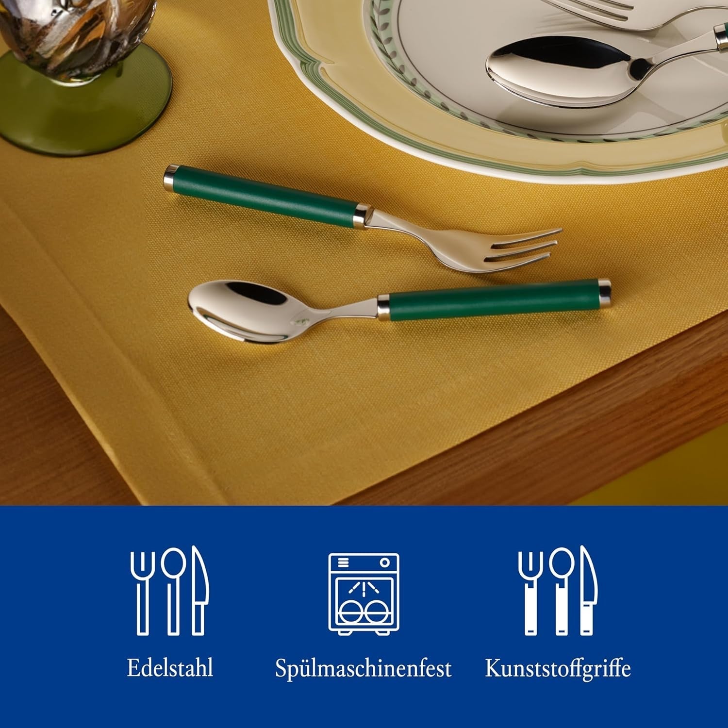 Villeroy & Boch - Set de tacâmuri Play! Green Garden, 30 piese Bucatarie Naty Shop