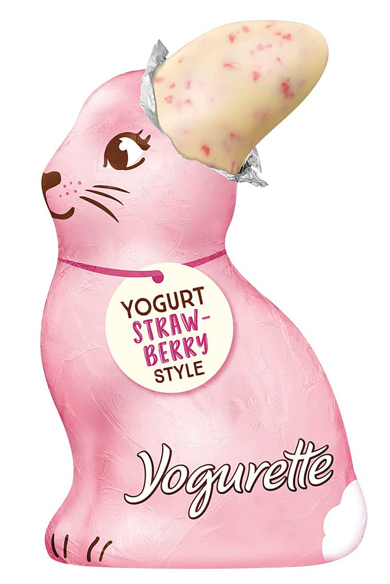 Ferrero Osterhase | 75G| Weiße Joghurtschokolade Mit Fruchtigen Erdbeercrisps | Pasqua | Osterhas | Geschenk Aus Schokolade nel Hasenform Naty Shop