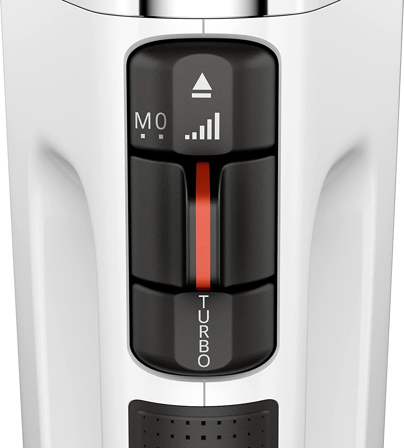 Krups GN9121 3 Mix 9000 Sbattitore manuale | 750 Watt | Geschwindigkeitsregler | Modalità Turbo | Auswurfffunzione | Impugnatura ergonomica incl. Schneebesen, Knethaken, Pürierstab-Aufsatz, Messbecher | Negozio Weiß/Silber Naty