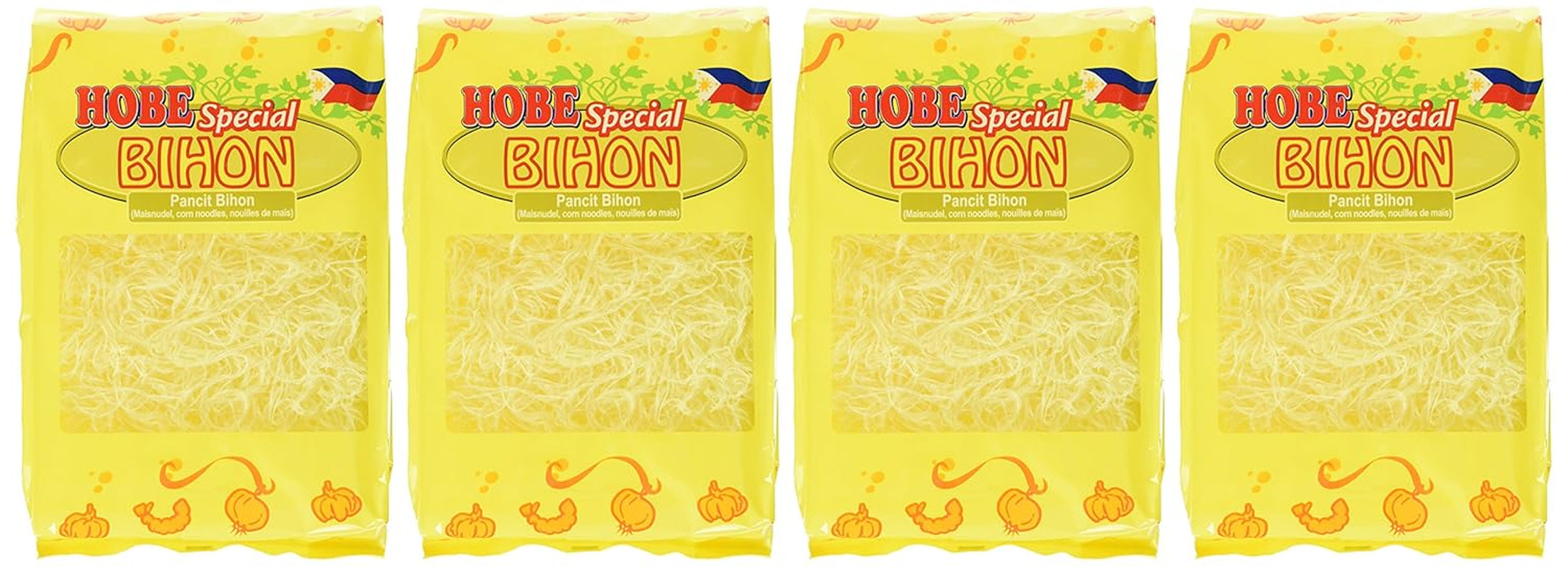 Tagliatelle Pancit Bihon, confezione da 4 (confezione da 4 x 227 g)