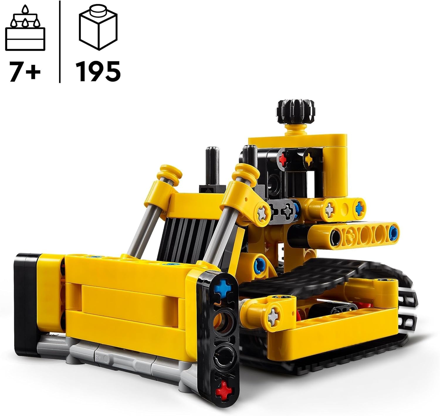 LEGO Technic Bulldozer pesante da costruzione Bulldozer giocattolo Aggiungi al tuo cantiere Giocattolo da costruzione per bambini Regalo tecnologico per ragazzi e ragazze di 7 anni 42163 Set da costruzione Acquista dal negozio LEGO