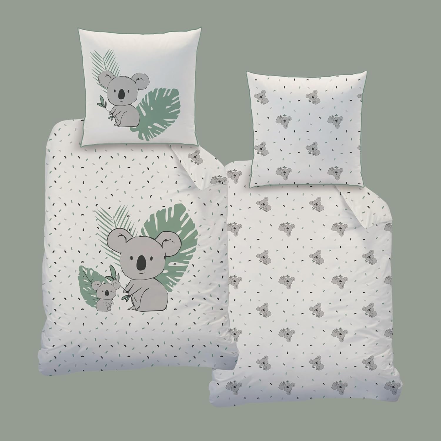 Set biancheria da letto per bambini, Koala o Unicorno, 100% cotone Biancheria da letto - bambini Naty Shop