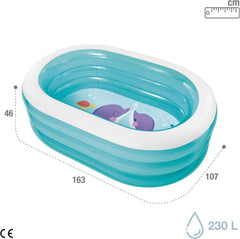 Intex 57482NP - Piscina ovale Whale (modelli assortiti), blu, 163 cm L x 107 cm L x 46 cm A